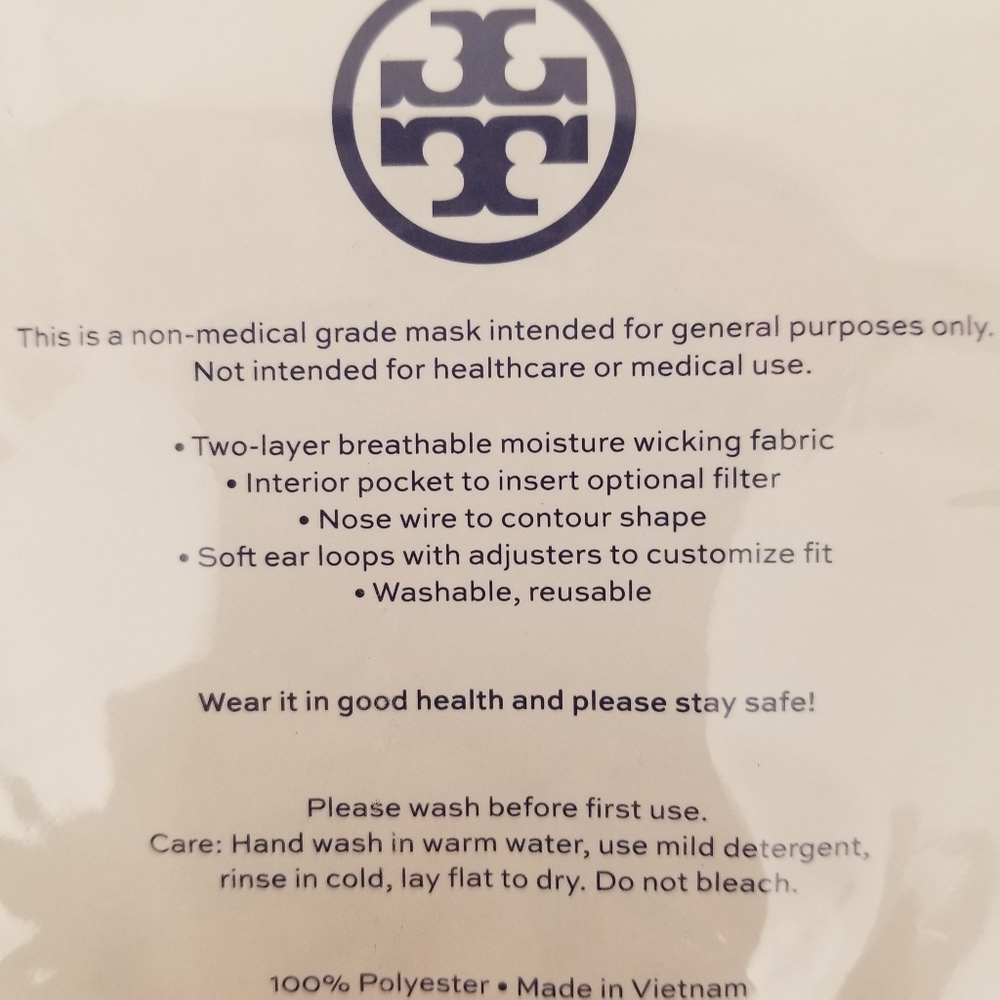 New tory burch face mask - Picture 3 of 4